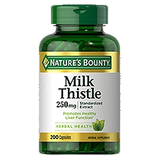 Nature's Bounty Milk Thistle 250 mg, Capsules, 200 Each