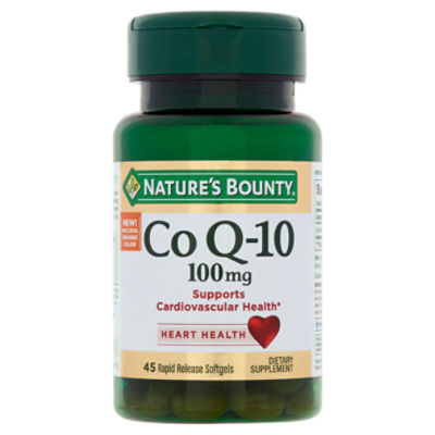 Nature's Bounty Co Q-10 Rapid Release Softgels, 100 mg, 45 count