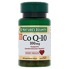 Nature's Bounty Co Q-10 Rapid Release Softgels, 100 mg, 45 count