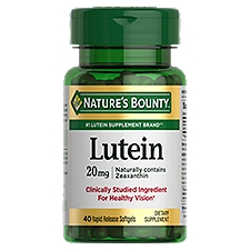Nature's Bounty Lutein 20 mg, Rapid Release Softgels, 30 Each