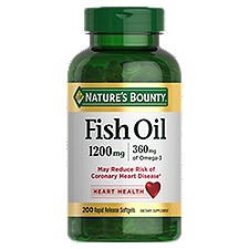 Nature's Bounty Fish Oil 1200 mg, Dietary Supplement, 180 Each