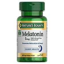 Nature's Bounty Melatonin 5 mg Tablets, 90 Each