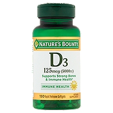 Nature's Bounty Vitamin D-5000, 100 Each