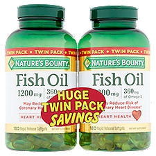Nature's Bounty Fish Oil Rapid Release 1200 mg, Softgels, 360 Each