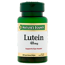 Nature's Bounty Lutein 40 mg, Rapid Release Softgels, 30 Each