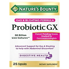 Nature's Bounty Probiotic GX Capsules, 25 count