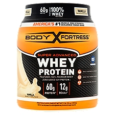 Body Fortress Whey Protein, Super Advanced Vanilla, 2 Pound