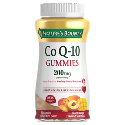 Nature's Bounty Peach Mango Flavored Co Q10 200 mg, Gummies