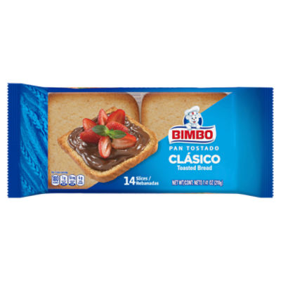 Bimbo Pan Tostado Blanco, Original Toasted White Bread , 14 count