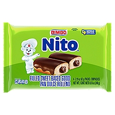Bimbo Nito Filled Sweet Baked Good Single Packs, 2.19 oz, 4 count