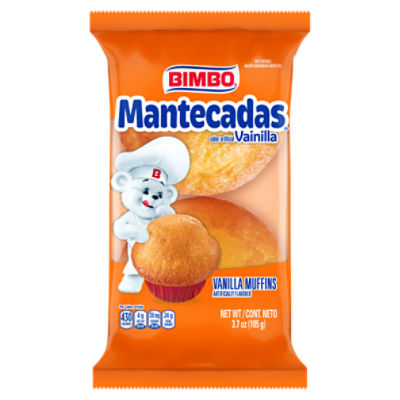Bimbo Mantecadas Vanilla Muffins, 3.7 oz