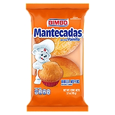 Bimbo Mantecadas Vanilla, Muffins, 3.17 Ounce
