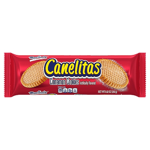 Marinela Canelitas, Embossed Cinnamon Flavored Cookies, 24 count