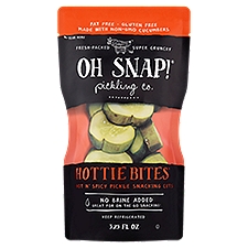 Oh Snap! Pickling Co. Hottie Bites Hot n' Spicy, Pickle Snacking Cuts, 3.5 Ounce