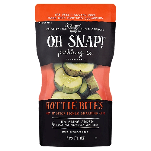 Oh Snap! Pickling Co. Hottie Bites Hot n' Spicy Pickle Snacking Cuts, 3.25 fl oz
