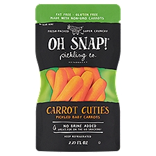 Oh Snap! Pickling Co. Carrot Cuties Pickled Baby Carrots, 2.25 fl oz, 2.25 Fluid ounce