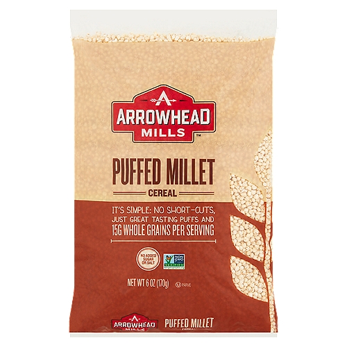 Arrowhead Mills Puffed Millet Cereal, 6 oz