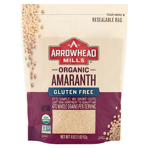 Arrowhead Mills Organic Gluten Free Amaranth, 16 oz