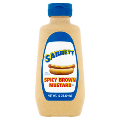 Sabrett Spicy Brown Mustard, 12 oz