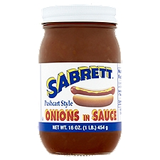 Sabrett Pushcart Style Onions in Sauce, 16 oz