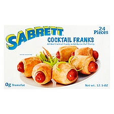 Sabrett All Beef Cocktail Franks In All Butter Puff Pastry, 12.5 Ounce