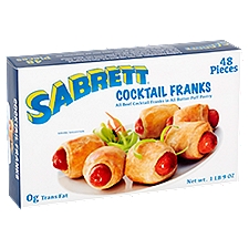 Sabrett All Beef Cocktail Franks In All Butter Puff Pastry, 25 Ounce