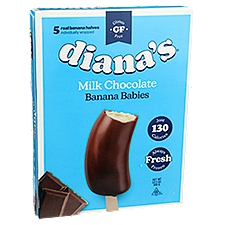 Diana's Bananas Banana Babies Milk Chocolate, Frozen Banana Halves, 10.5 Ounce