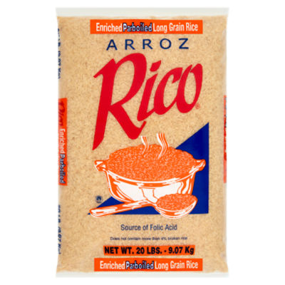 Rico Enriched Parboiled Long Grain Rice 20 Lbs Shoprite 1340