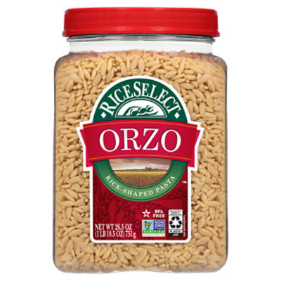 RiceSelect Orzo Pasta, Non-GMO, 26.5 oz