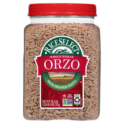 RiceSelect Whole Wheat Orzo RiceShaped Pasta, 26.5 oz