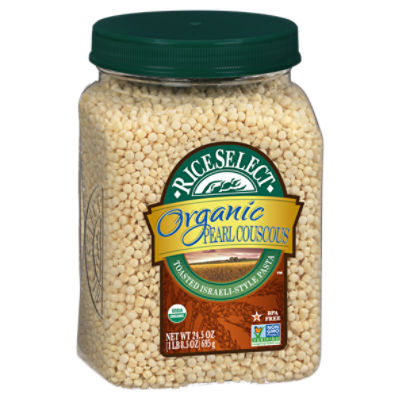 RiceSelect Organic Pearl Couscous Toasted Israeli-Style Pasta, 24.5 oz