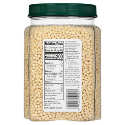 RiceSelect Organic Pearl Couscous Toasted Israeli-Style Pasta, 24.5 oz