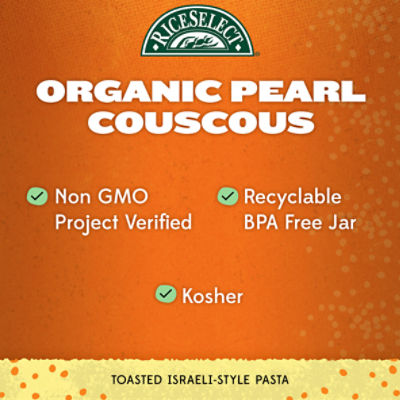 RiceSelect Organic Pearl Couscous Toasted Israeli-Style Pasta, 24.5 oz