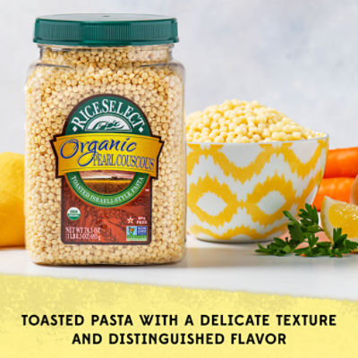 RiceSelect Organic Pearl Couscous Toasted Israeli-Style Pasta, 24.5 oz