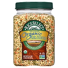 RiceSelect Tri-Color Organic Pearl Couscous Toasted Israeli-Style Pasta, 24.5 oz