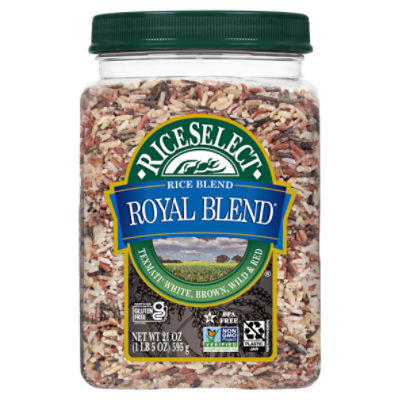 RiceSelect Royal Blend Texmati White, Brown, Wild & Red Rice, 21 oz