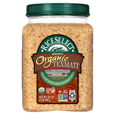 RiceSelect Organic Texmati Brown Rice, Gluten-Free, 32 oz