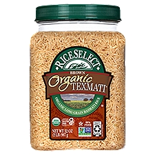 Rice Select Brown Organic Texmati American-Style, Basmati Rice, 32 Ounce