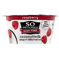 So Delicious Dairy Free Raspberry Coconutmilk, Yogurt Alternative, 5.3 Ounce