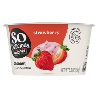 So Delicious Dairy Free Strawberry Coconutmilk Yogurt Alternative, 5.3 oz ShopRite