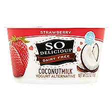 So Delicious Dairy Free Strawberry Coconutmilk, Yogurt Alternative, 5.3 Ounce