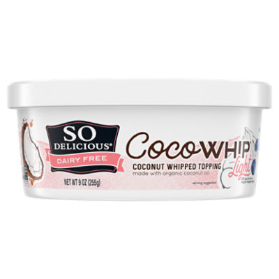 So Delicious Dairy Free Cocowhip Light Coconut Whipped Topping, 9 oz
