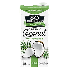 So Delicious Dairy Free Organic Coconut Unsweetened Coconutmilk, 32 fl oz