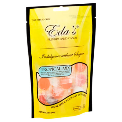 Eda's Tropical Mix Premium Hard Candy, 3.5 oz