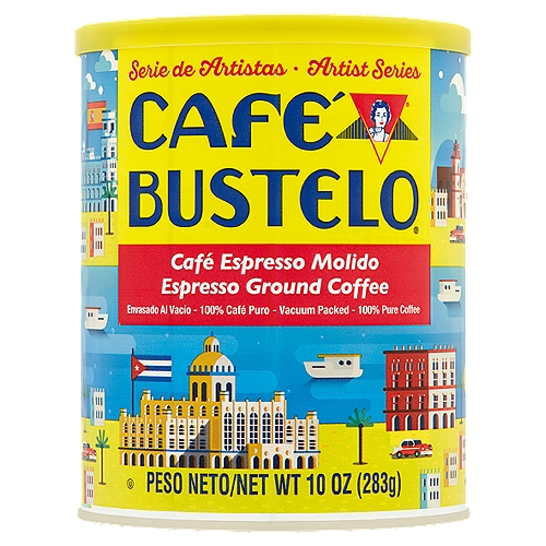 Café Bustelo Espresso Ground Coffee, 10 oz
100% Pure Coffee