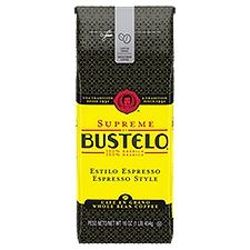 Bustelo Supreme Espresso Style Whole Bean Coffee, 16 oz
