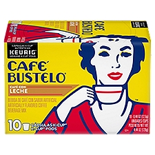 Café Bustelo Café Con Leche K-Cup Pods, 0.44 oz, 10 count