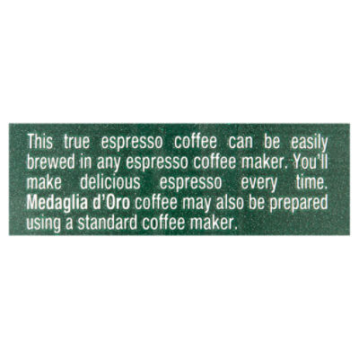 Medaglia D'oro Espresso Dark Italian Roast Decaffeinated Ground Coffee, 10  oz - Fairway