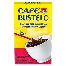 Café Bustelo Espresso Instant Coffee, 0.09 oz, 6 count
