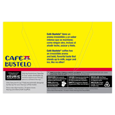 Cafe bustelo espresso k clearance cups